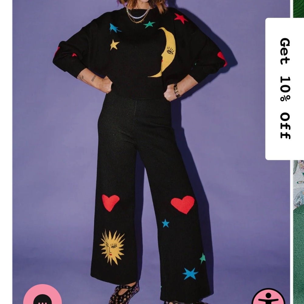 Dressed In LaLa Celestial Knit Set 3X